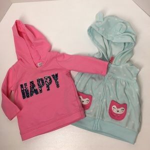 Baby girl sweat and vest